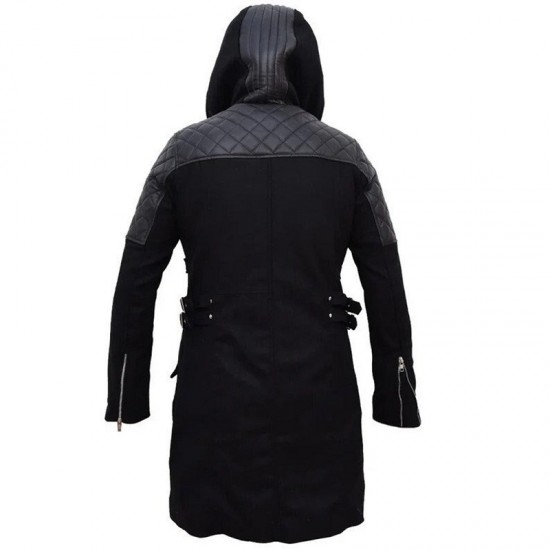 DMC Devil May Cry 5 Nero Black Trench Hooded Coat Jacket