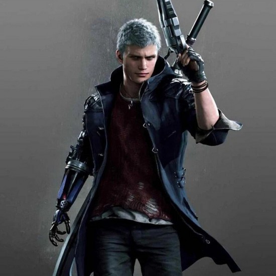 DMC Devil May Cry 5 Nero Black Trench Hooded Coat Jacket