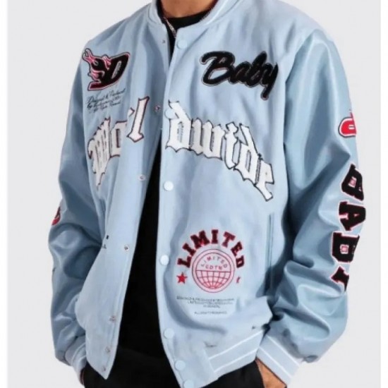 DaBaby Sky Blue Varsity Jacket