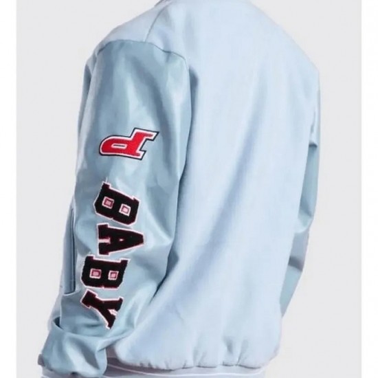 DaBaby Sky Blue Varsity Jacket