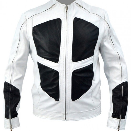 DeadPool 2 Shatterstar White Leather Jacket