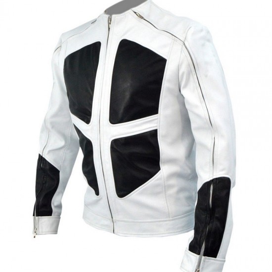 DeadPool 2 Shatterstar White Leather Jacket