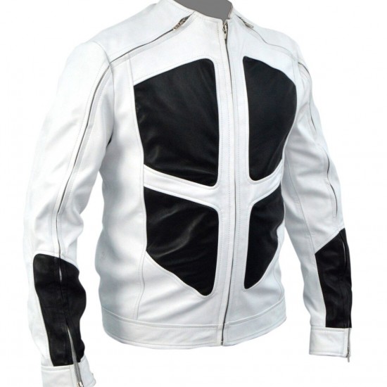 DeadPool 2 Shatterstar White Leather Jacket