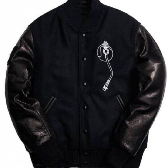 Def Jam Black Bomber Varsity Jacket