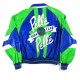 Early 90S Vintage Pelle Pelle Green Blue Soda Club Jacket