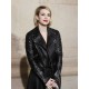 Emma Roberts Black Leather Jacket