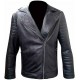 Men's Motorcycle Fin Balor Club Black Slim Fit Biker Style Leather Jacket