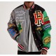 First Row Men's Chenille Patches At Front Varsity Jacket