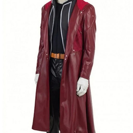 Fullmetal Alchemist Edward Elric Maroon Leather Coat