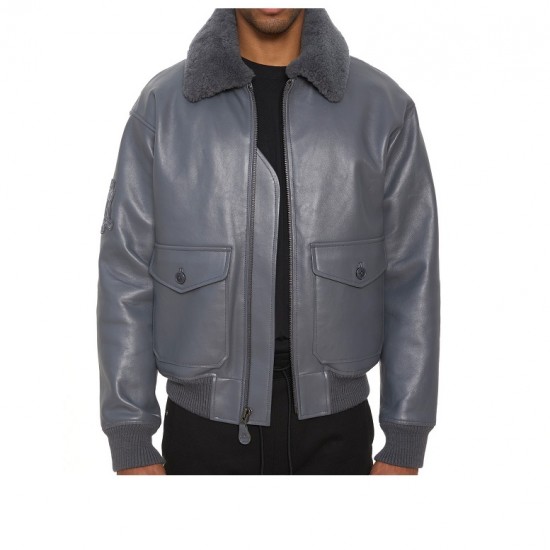 G-1 Black Biker Bomber Jacket