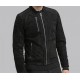 Genuine Leather Mens Black Suede Jacket