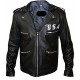 George Michael Faith Rockers Revenge Biker Genuine Leather Jacket