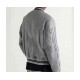 Grey Off White Varsity Wool Jacket