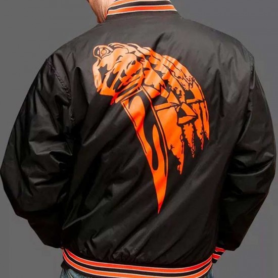 Halloween 78 Bomber Black Nylon Jacket