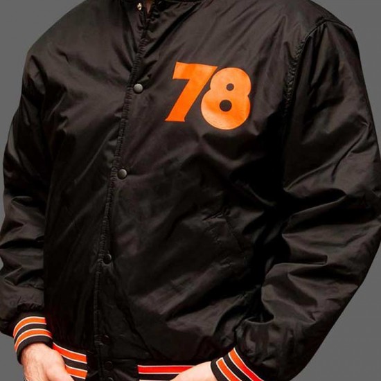 Halloween 78 Bomber Black Nylon Jacket