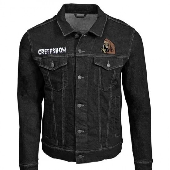 Halloween Black Denim Jacket