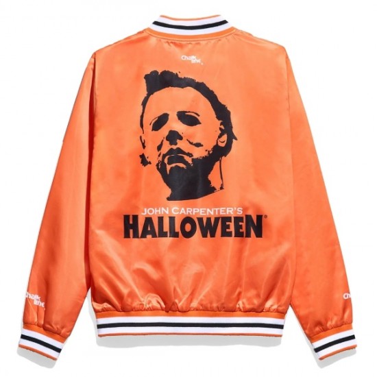 Halloween Orange Satin Jacket