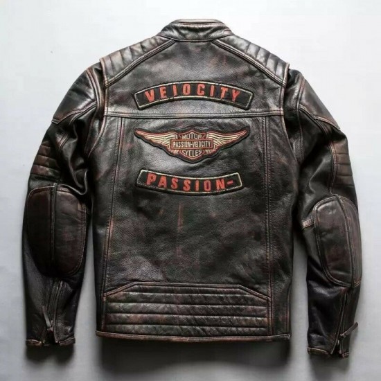 Harley Davidson Passion VELOCITY Biker Leather Jacket