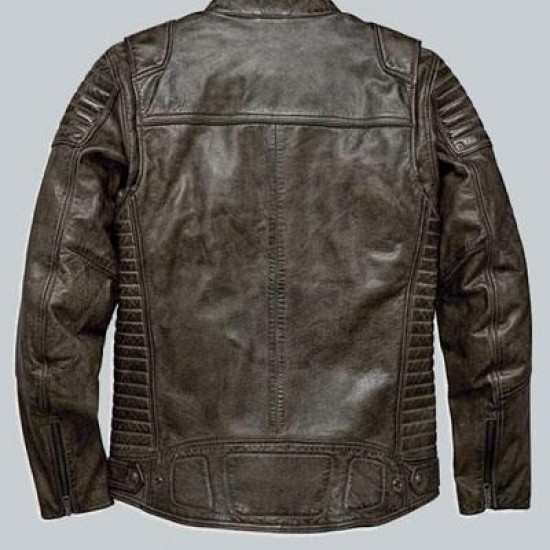 Harley Davidson Waxed Brown Leather Jacket