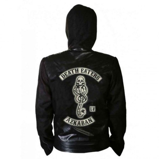 Harry Potter Death Eaters Of Azkaban Black Leather Jacket