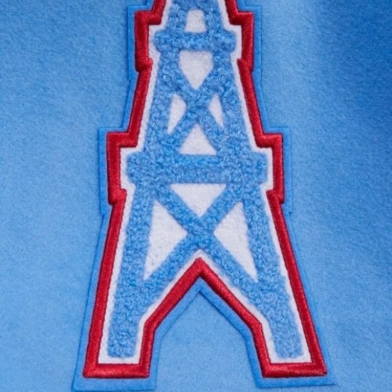 Houston Oilers Retro Classic Blue Varsity Jacket