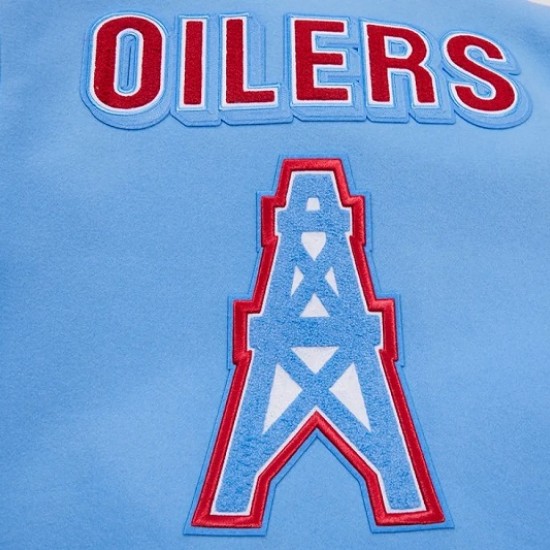 Houston Oilers Retro Classic Blue Varsity Jacket