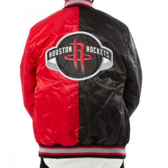 Houston Rockets Red and Black Jacket