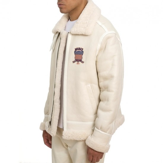 Icon Shearling Leather Biker Jacket