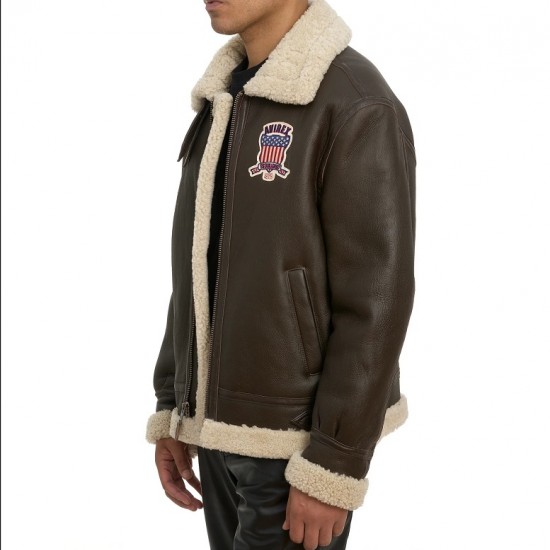 Icon Shearling Leather Biker Jacket