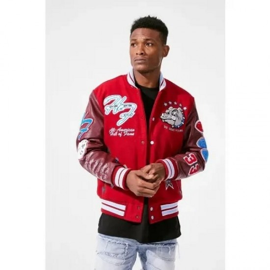 Jordan Craig Canton Red Varsity Jacket (Hall Of Fame)