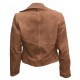 Justice Leauge Gal Gadot Brown Leather Jacket