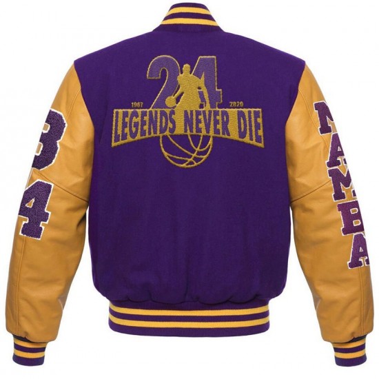 Mamba 84 Los Angeles Lakers Letterman Jacket