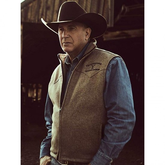 Kevin Costner Yellowstone John Dutton Wool Vest