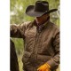 Kevin Costner Yellowstone Season 04 Brown Quilted Jacket