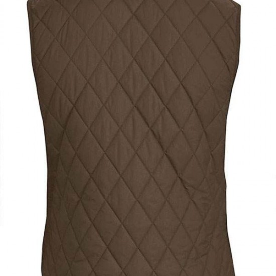 Kevin Costner Yellowstone John Dutton Brown Quilted Vest