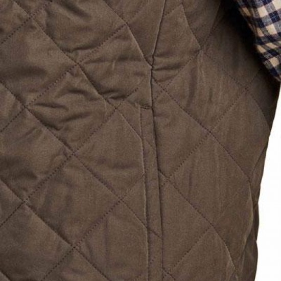 Kevin Costner Yellowstone John Dutton Brown Quilted Vest