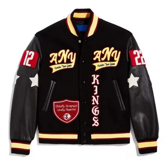 Kings Awake NY Black Varsity Jacket