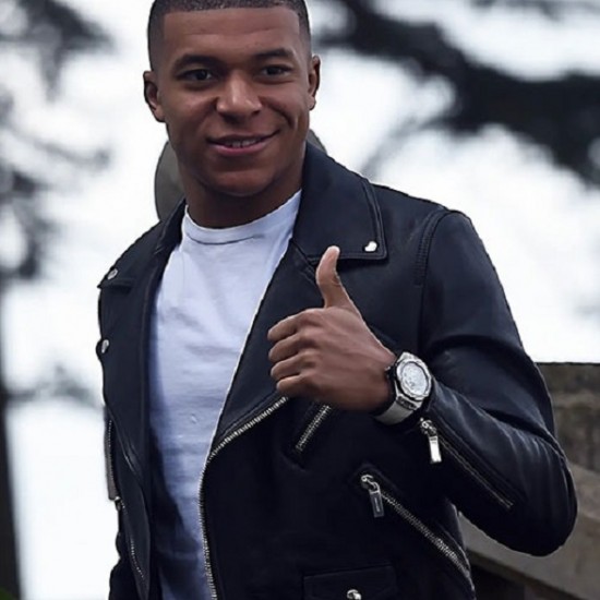 Kylian Mbappe Leather Jacket