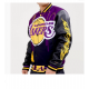 Los Angeles Lakers Black Pyramid Letterman Jacket