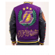 Los Angeles Lakers Black Pyramid Letterman Jacket