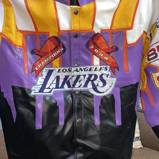 Lakers Los Angeles 2000 Championship Leather Jacket