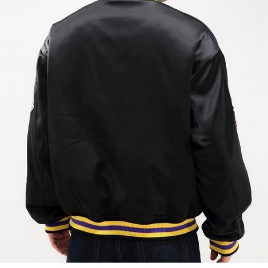 Lakers Los Angeles Black Bomber Jacket