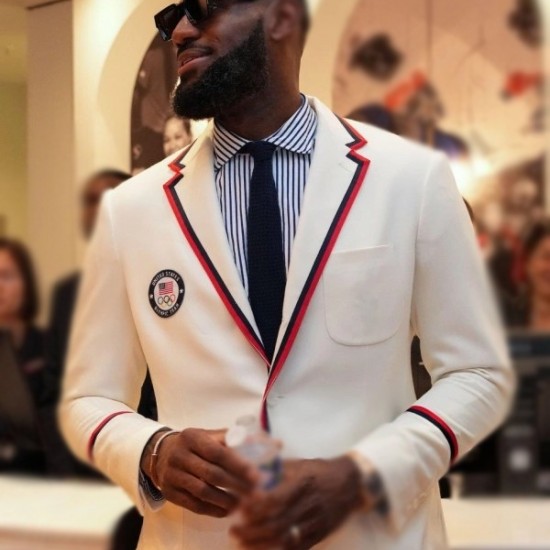 LeBron James Paris Olympics Team USA Blazer