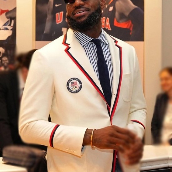 LeBron James Paris Olympics Team USA Blazer