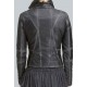 Lexi Black Quilted Asymmetrical Ladies Moto Jacket