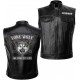 Lone Wolf Fight Alone Motorcycle Leather Vest