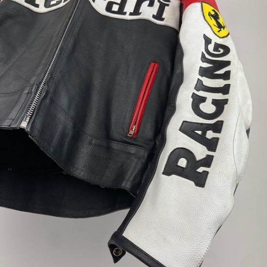 MS Ferrari Racing Leather Jacket