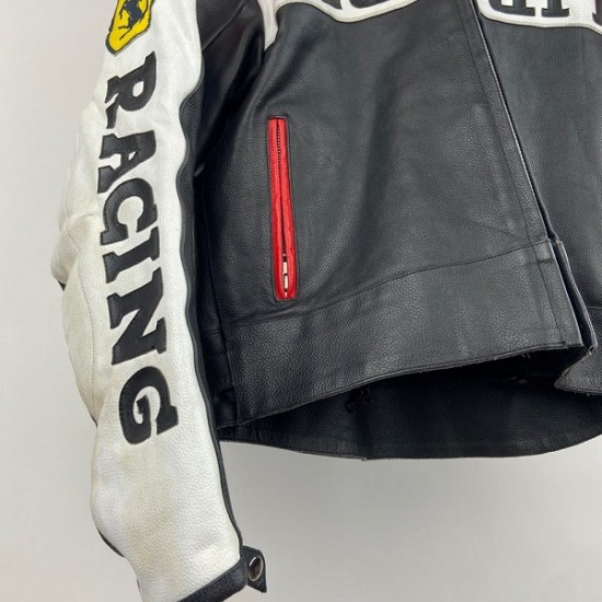 MS Ferrari Racing Leather Jacket