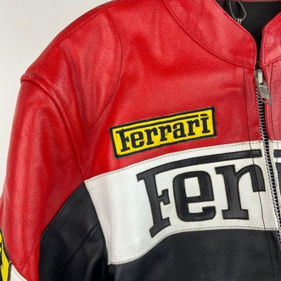 MS Ferrari Racing Leather Jacket