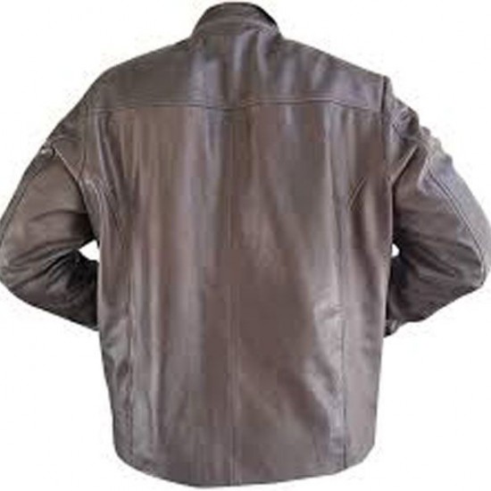 Marche Sydney Mens Sw Biker Brown Leather Jacket